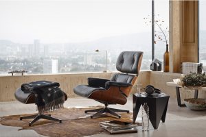 Vitra Lounge Chair zwart leer-1620x1079